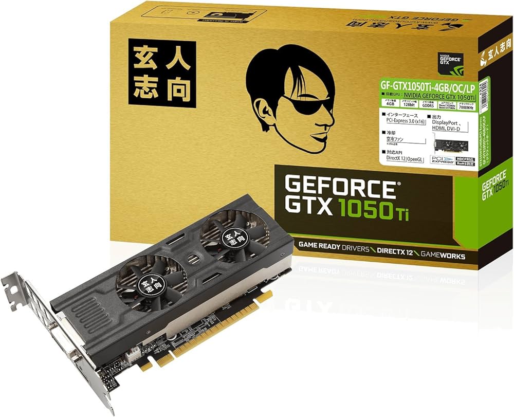 Amazon | 玄人志向 ビデオカードGEFORCE GTX 1050Ti搭載 GF-GTX1050Ti
