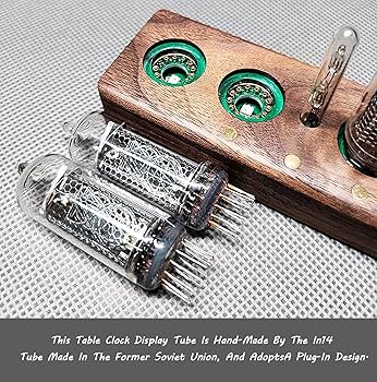 Amazon.co.jp: ビンテージ ニキシー管時計、IN-14 グロー時計、6