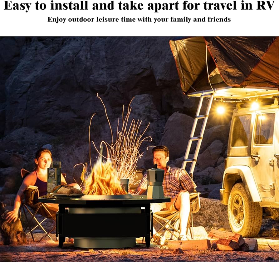 Amazon.com: Lezbanz Fire Pit Surround Tabletop Use for Solo Stove