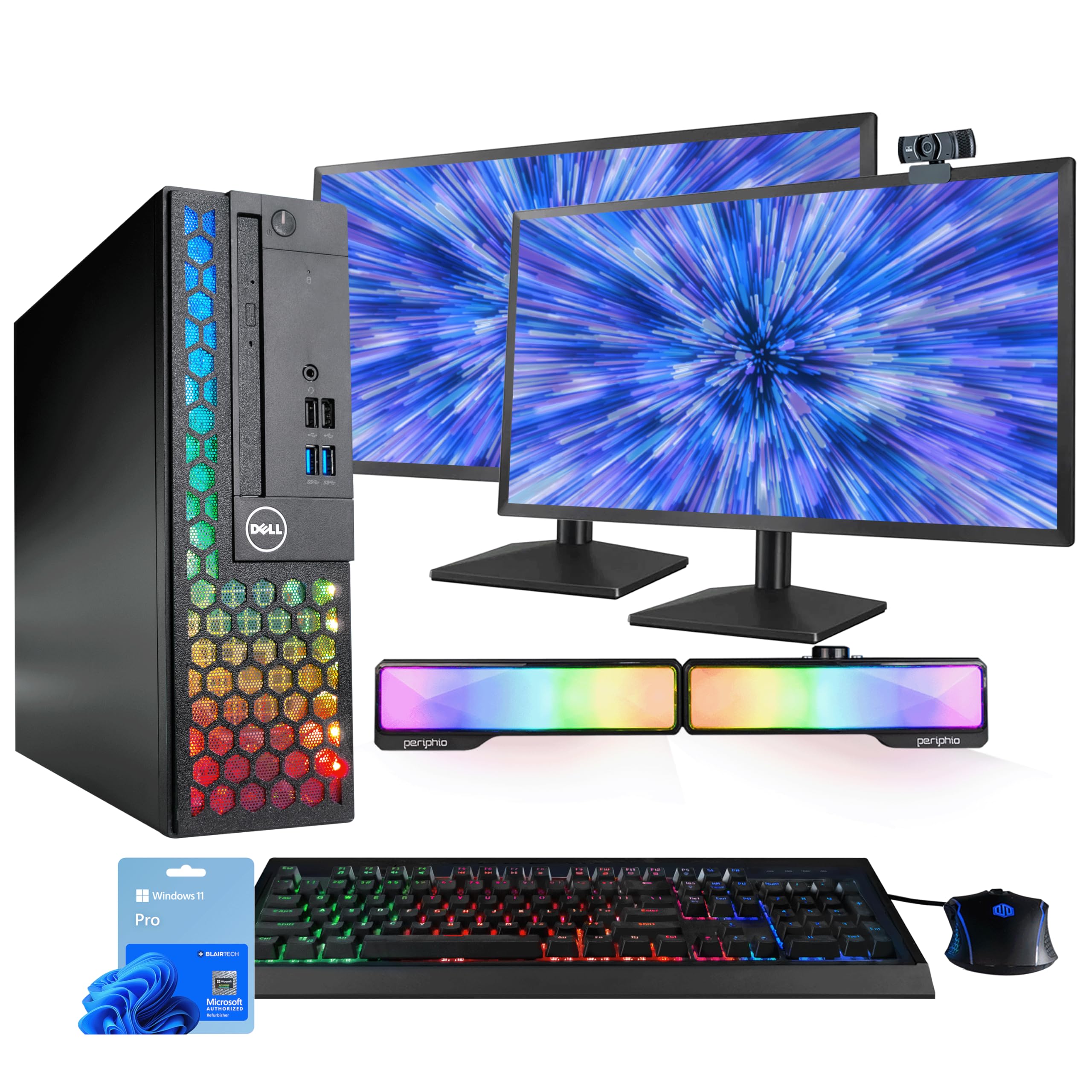 Amazon.com: Dell Optiplex Computer PC w/RGB Lighting | Windows 11
