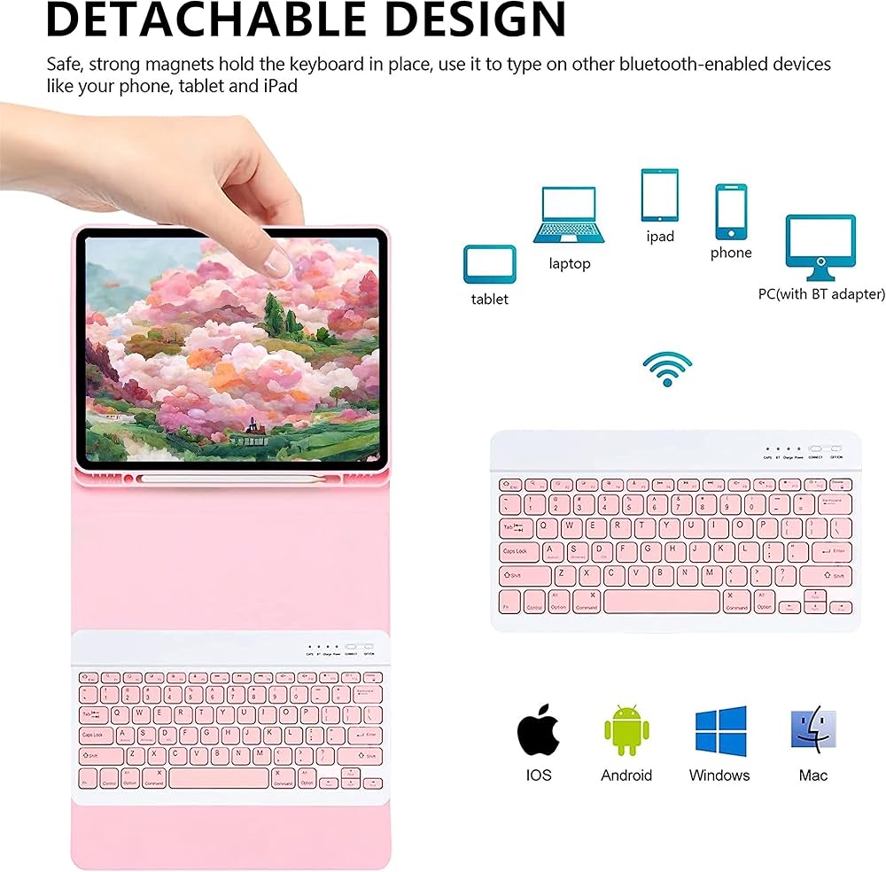 Amazon | マウス付き Xiaomi Pad 6 キーボードケース マグネット 分離