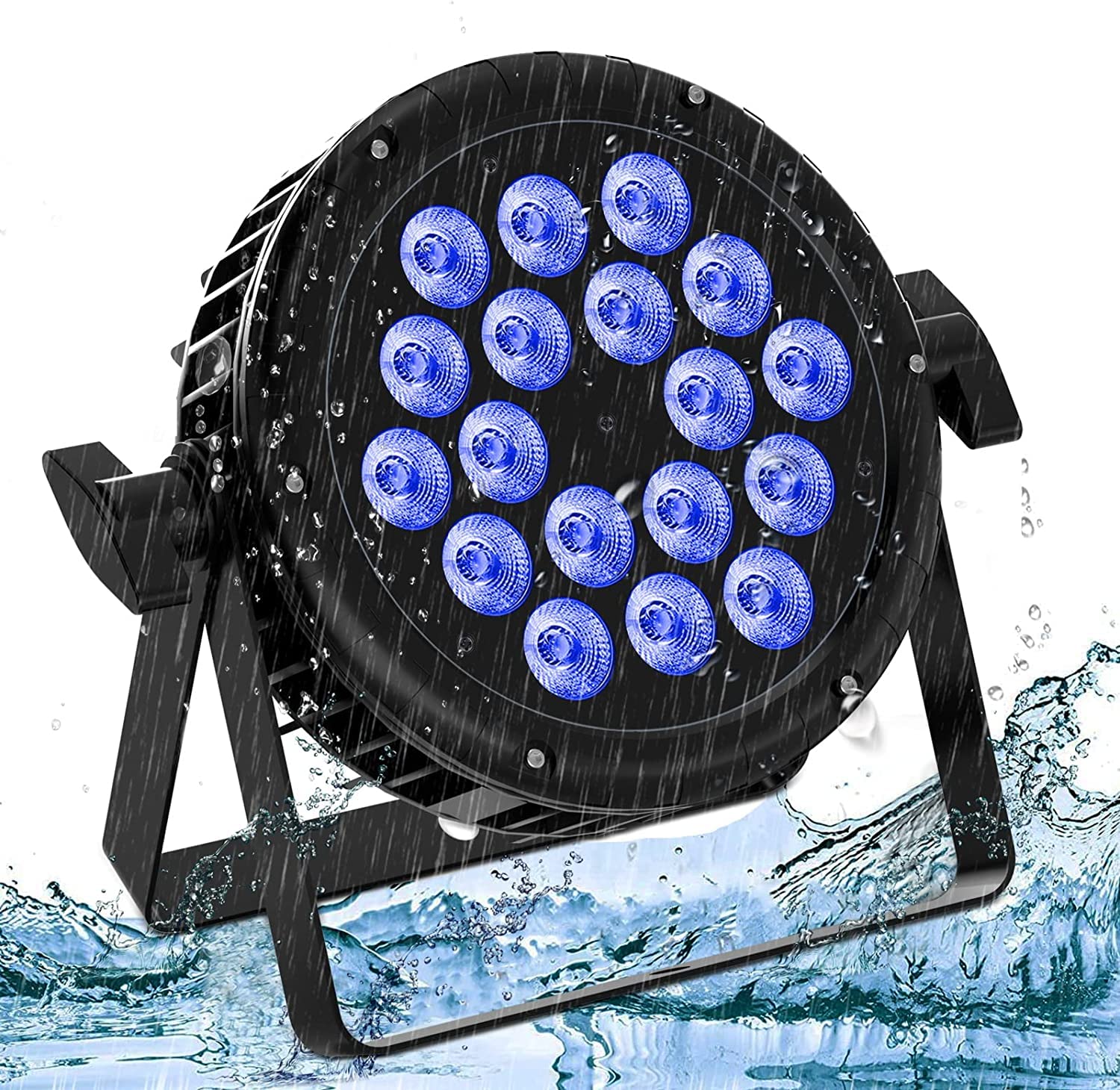 Amazon.co.jp: U`King 18x10W 防水ステージライト LEDパーライト 舞台