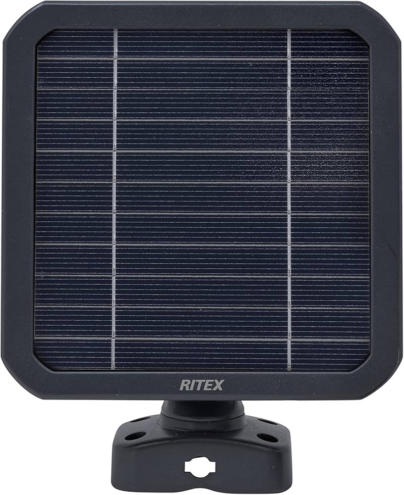 Amazon | ムサシ(MUSASHI) RITEX 充電式カメラ用ソーラーパネル C