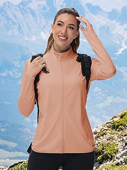 TACVASEN Women's Workout Jackets Lightweight Athletic Jacket Zip