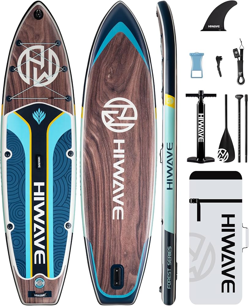 Amazon | Hiwave Inflatable Stand Up Paddle Board with SUP