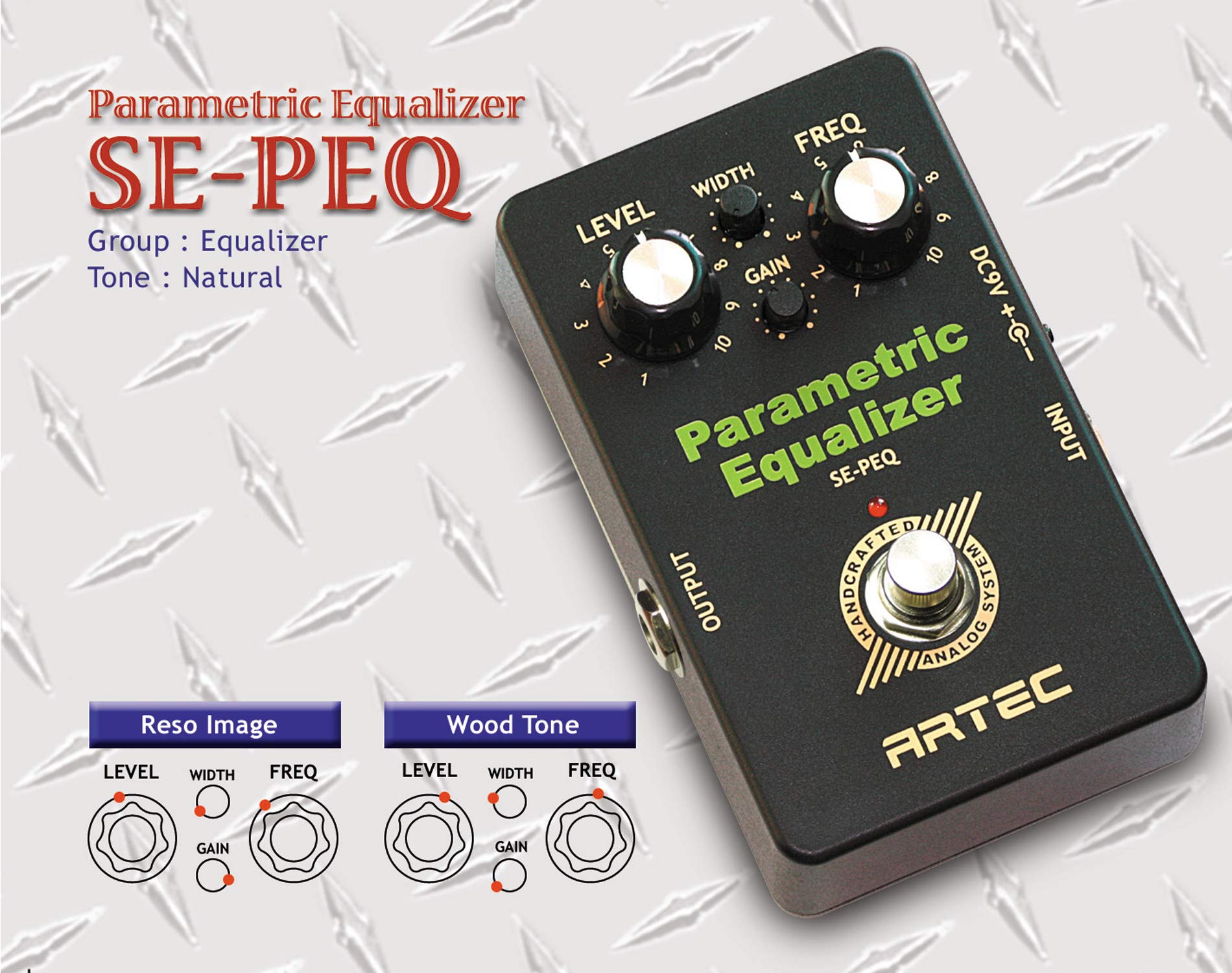 Amazon.co.jp: ARTEC エフェクター パラメトリックイコライザー SE-PEQ