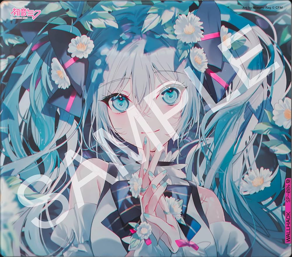Wallhack/SkyPAD Glass Pad SP-004 Hatsune Miku Gaming Mouse Pad