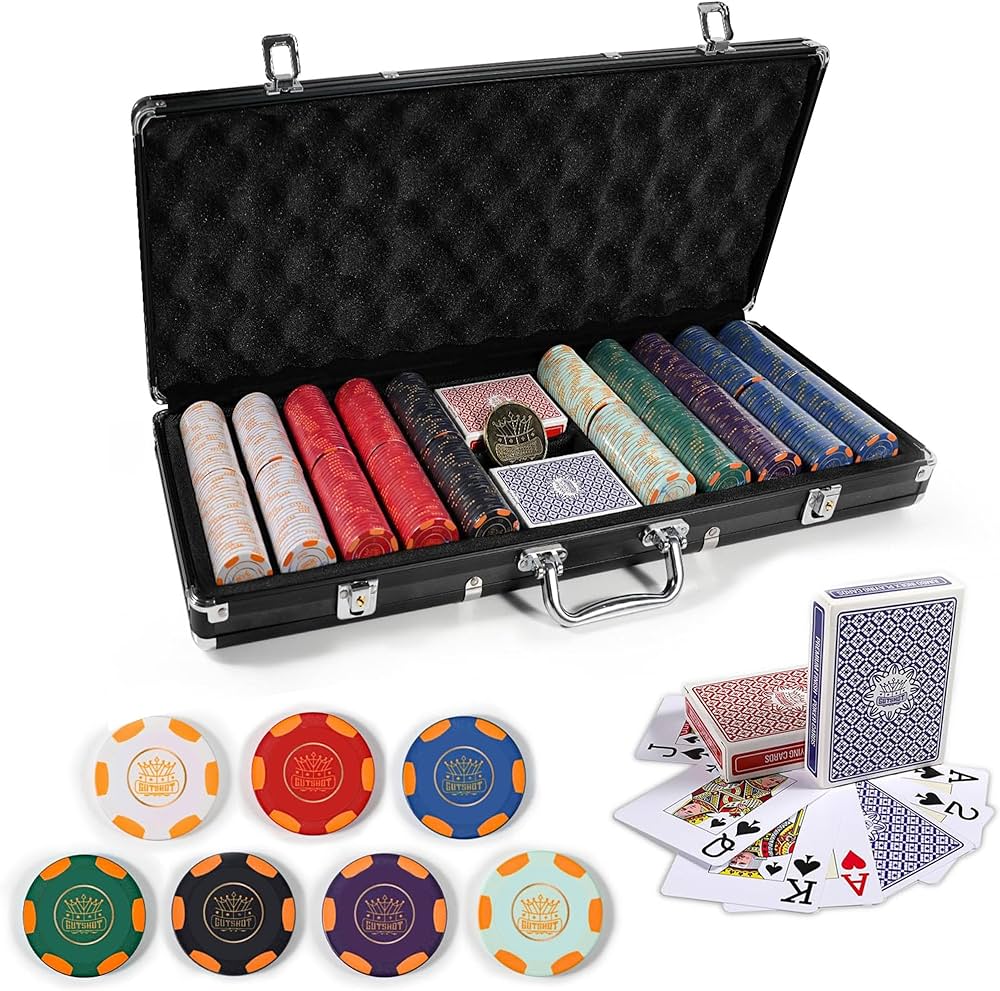 Amazon.com: GUTSHOT Premium Ceramic Poker Chips Set with Luxury
