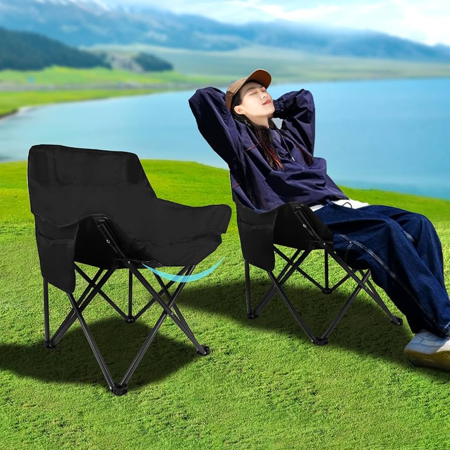Amazon.co.jp: KOMCLUB アウトドア チェア キャンプチェア コンパクト