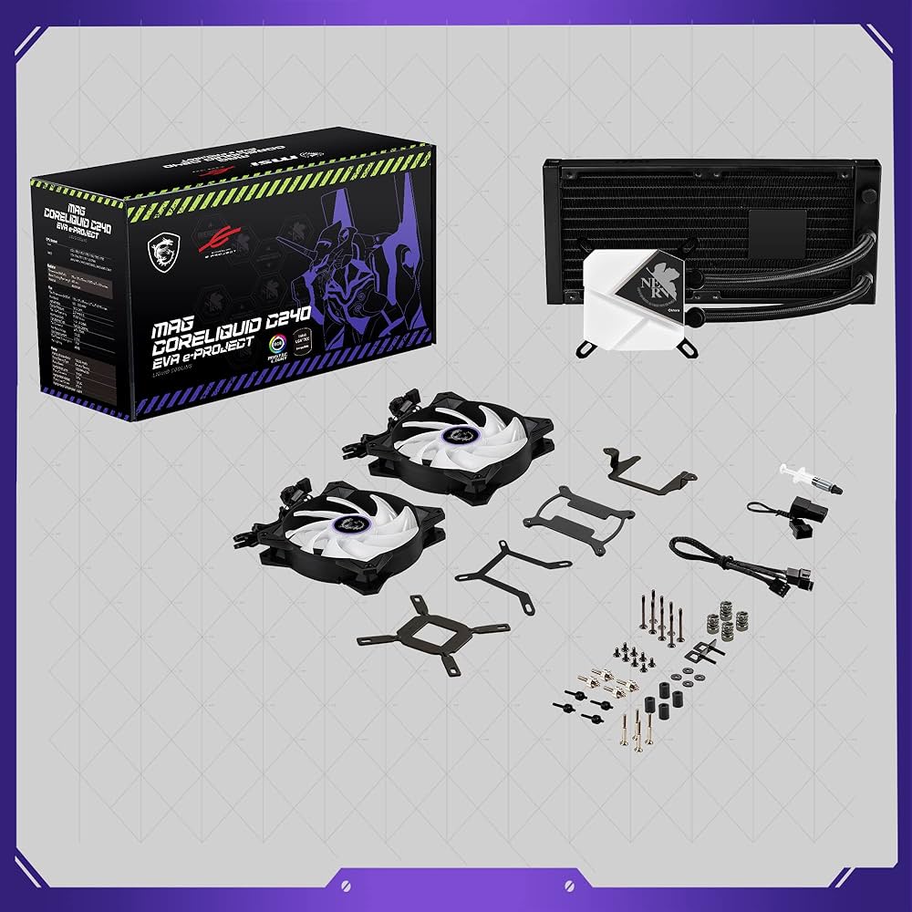 Amazon.co.jp: MSI MAG CoreLiquid C240 EVA e-Project - AIO RGB CPU