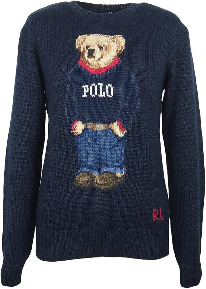 Amazon | ラルフローレン ポロ レディース ポロベアー クルーネック