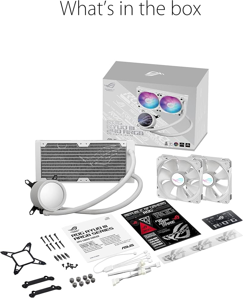 Amazon.co.jp: ASUS ROG RYUO III 240 ARGB WHITE EDITION