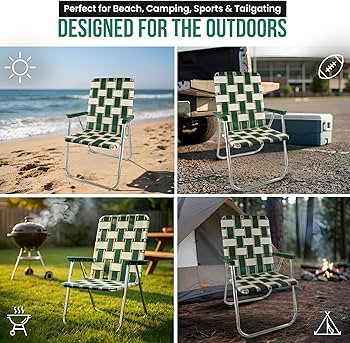 Amazon.com: Lawn Chair USA Folding Aluminum Outdoor Patio Lawn