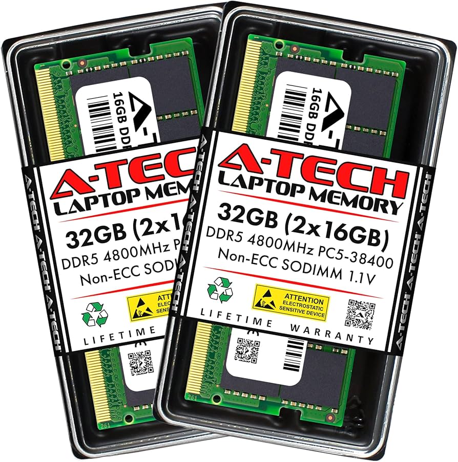 A-Tech 32GB (2 x 16GB) RAM for HP Elite Mini 800 G9 | DDR5 4800MHz
