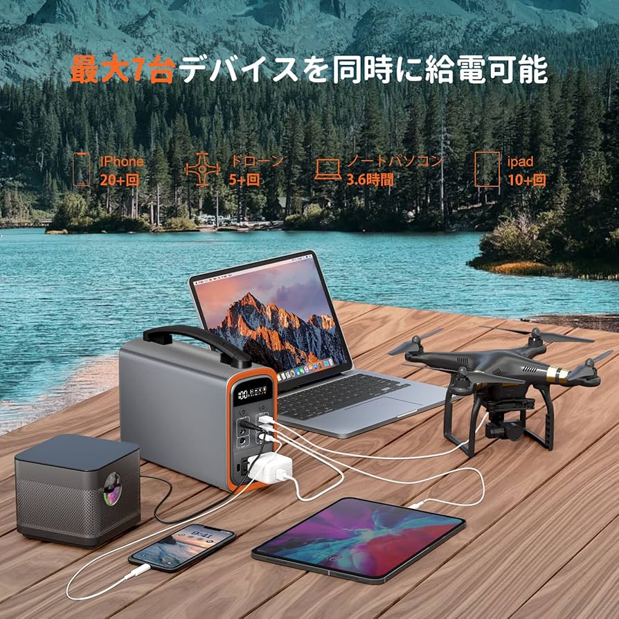 Amazon.co.jp: CTECHi ポータブル電源 小型 240W 大容量 LiFePO4リン酸