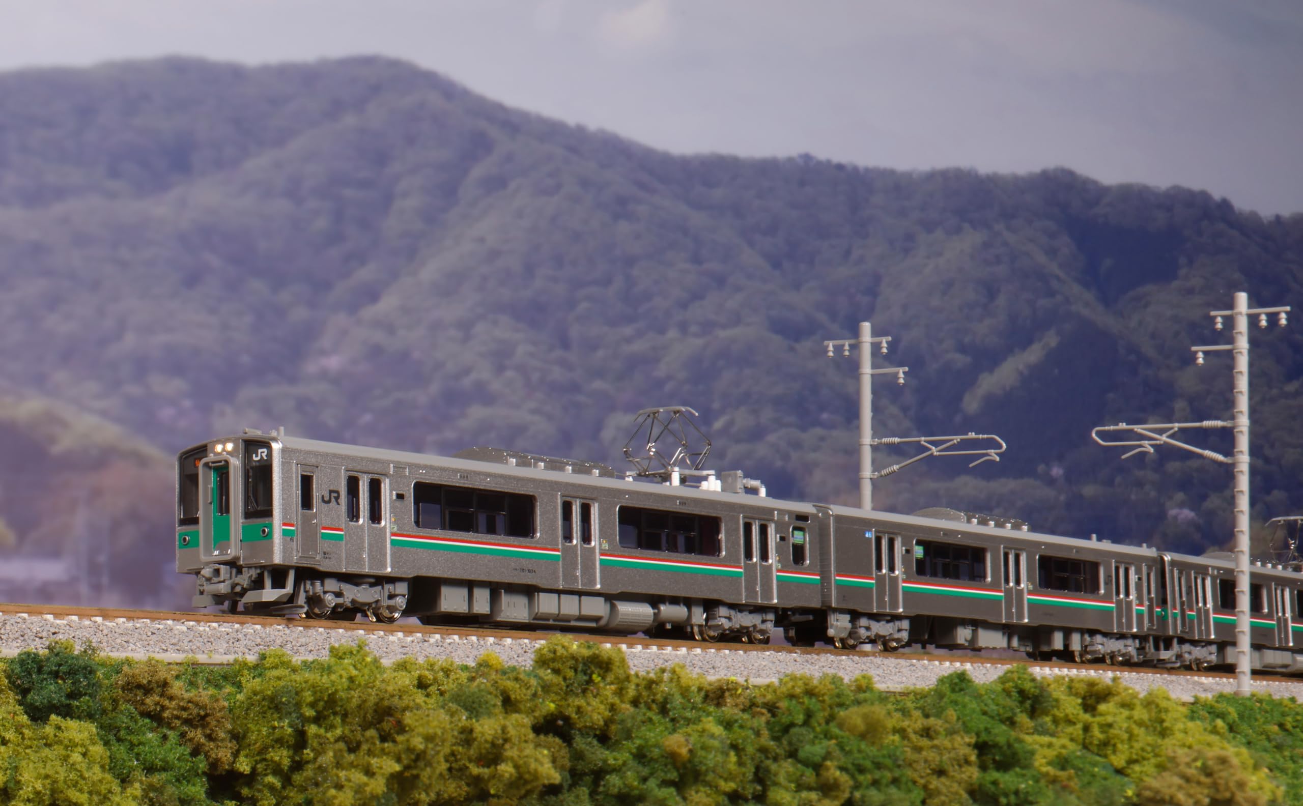 Amazon | KATO Nゲージ 701系1000番台 仙台色 2両セット 鉄道模型 電車