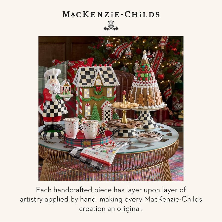 Amazon.com: MACKENZIE-CHILDS Illuminated Ceramic House, Indoor