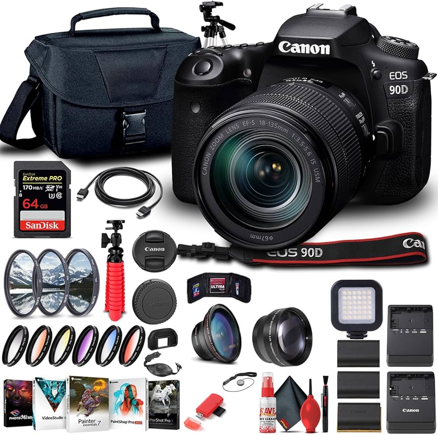 Amazon.com : Canon EOS 90D DSLR Camera with 18-135mm Lens