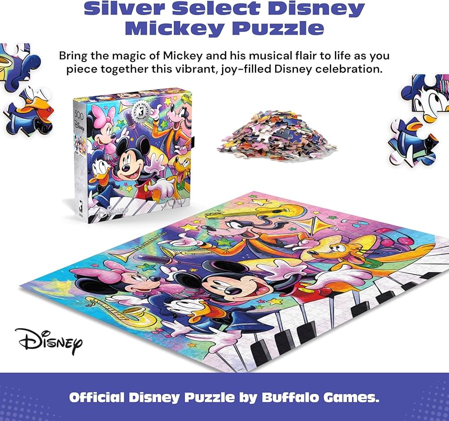 Amazon.com: Buffalo Games Silver Select Mickey's Music Jigsaw