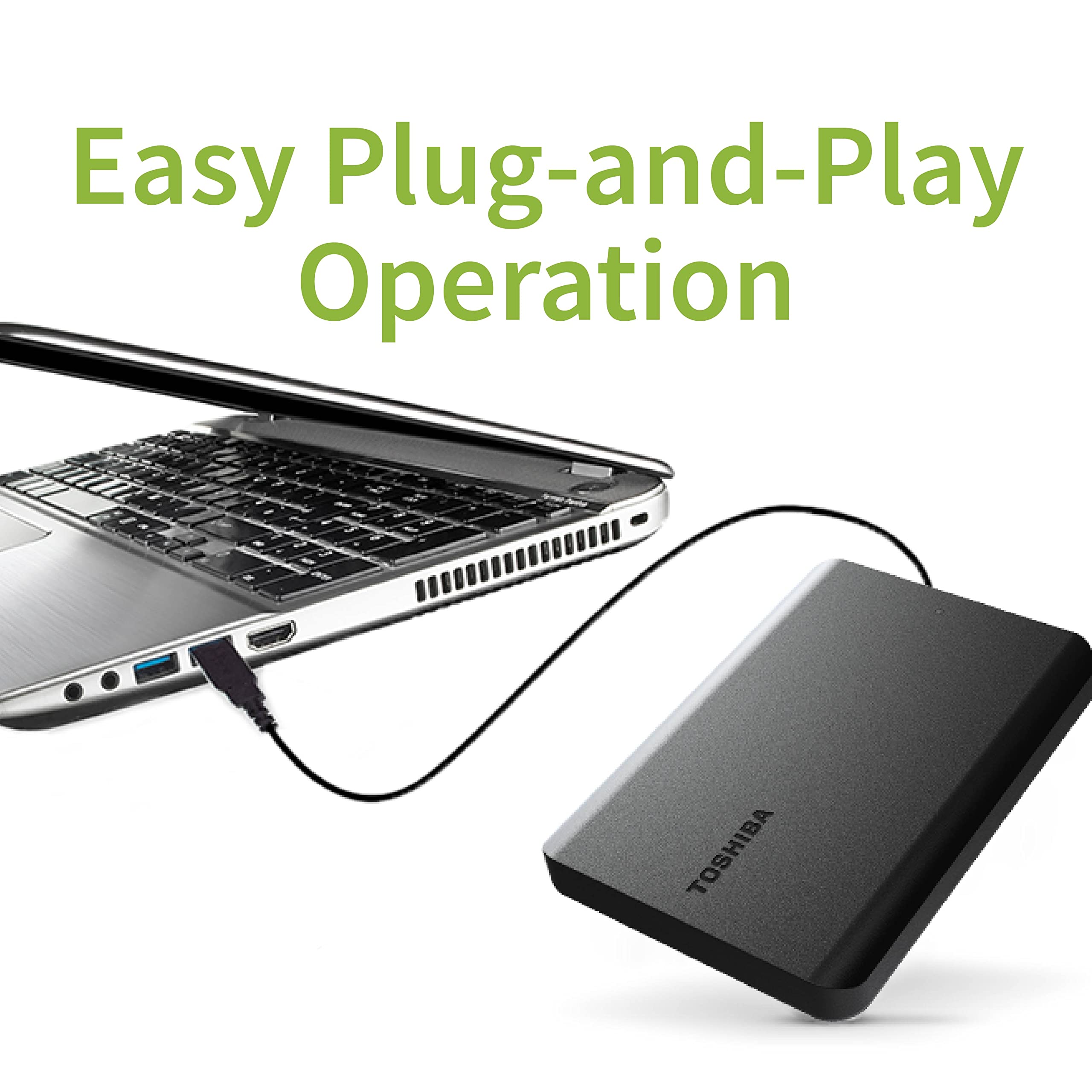 Amazon | TOSHIBA Canvio Basics 4TB ポータブル外付けHDD - USB 3.0