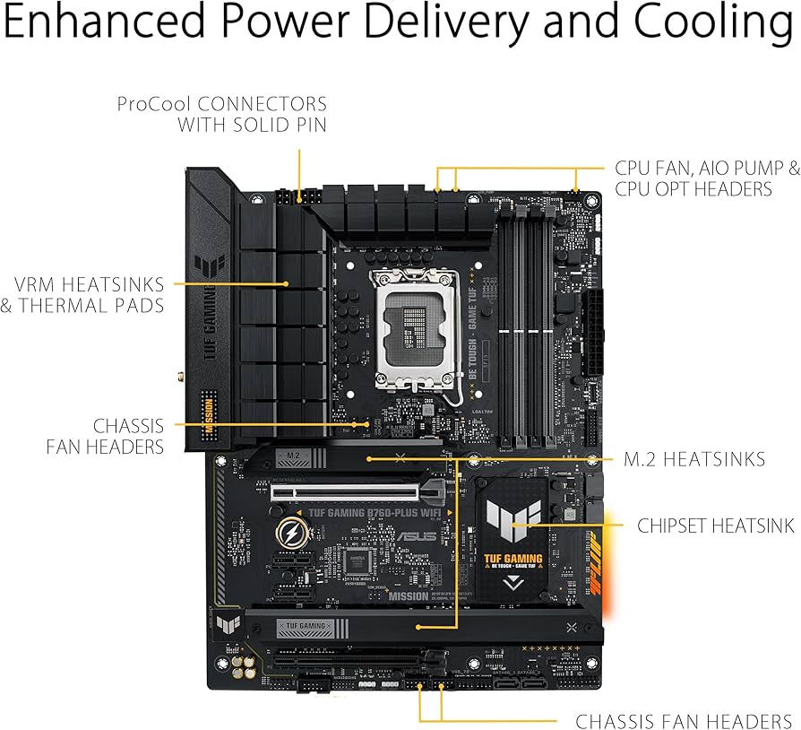 Amazon.com: ASUS TUF GAMING B760-PLUS WIFI Intel B760 LGA 1700 ATX