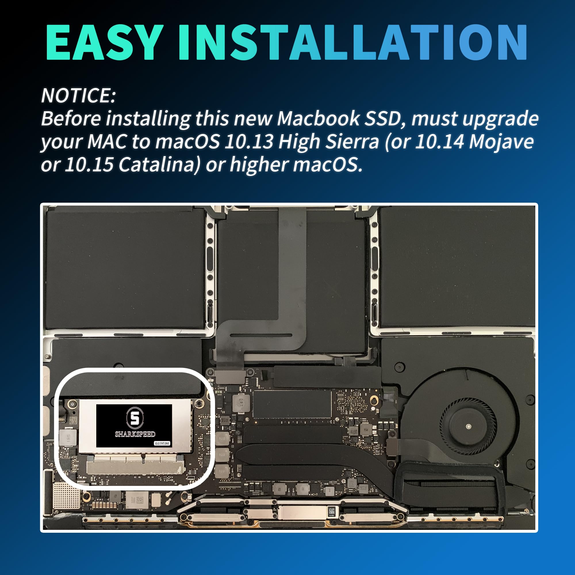 Amazon.com: S SHARKSPEED SSD 2TB for MacBook Pro Retina 13