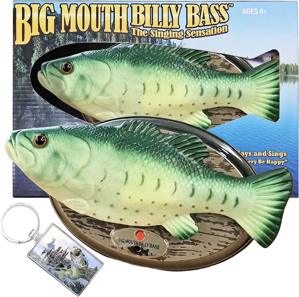 Amazon.com: Big Mouth Billy Bass Singing Fish Gift Set with
