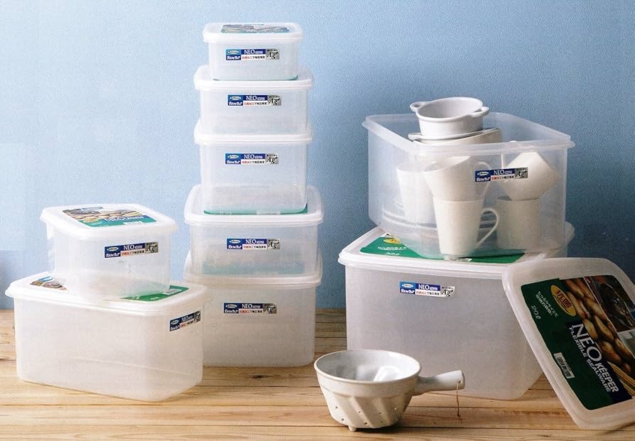 Amazon.co.jp: 岩崎工業 日本製 抗菌 食品保存容器 クリア 20.0L (M