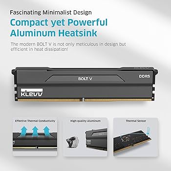 Amazon.co.jp: KLEVV Bolt V DDR5 32GB (2x16GB) 6000MHz CL30 SK