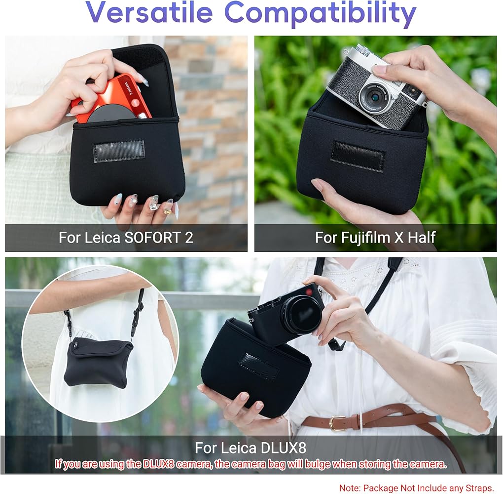 Amazon.com : Soft Neoprene Camera Case for Leica SOFORT 2 D-LUX 8