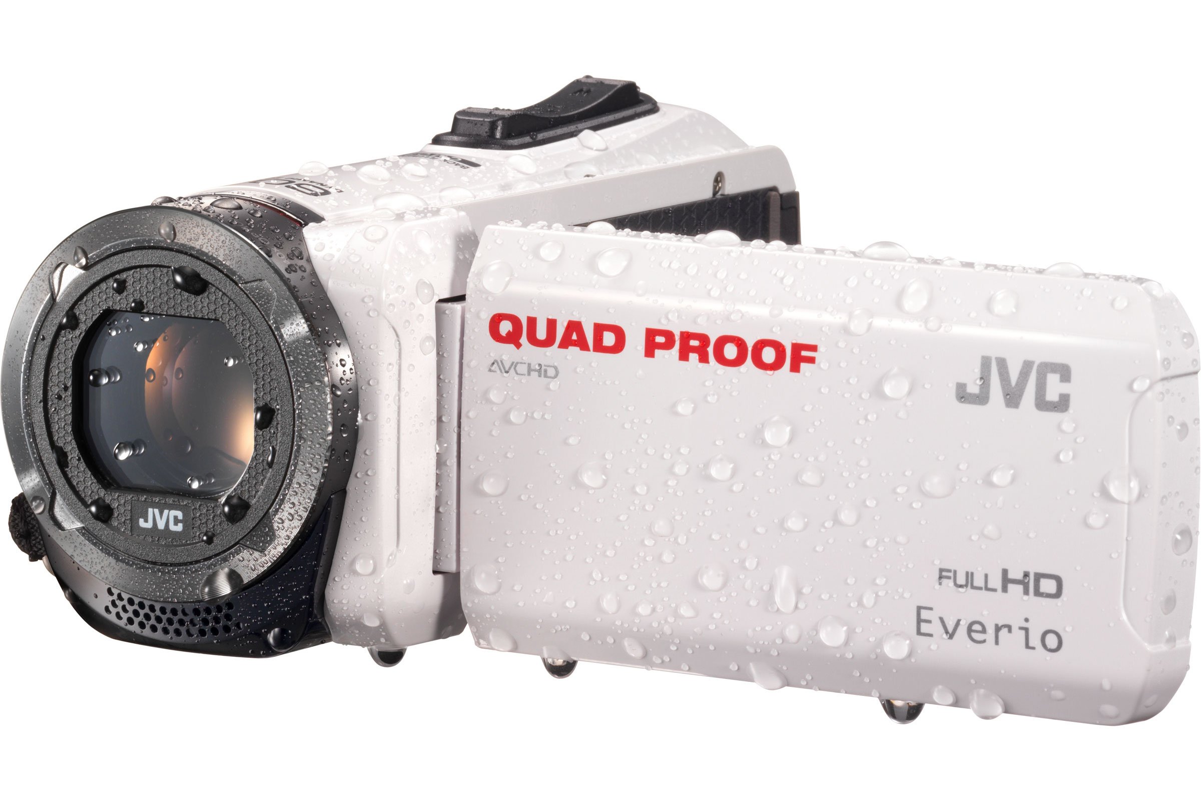 JVC GZ-R315 Everio Quad Proof Full HD Camcorder - White (40x Zoom