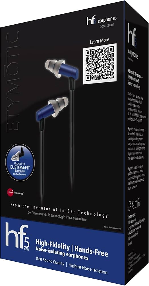 Amazon.com: Etymotic Research HF5 Noise-Isolating In-Ear Earphones