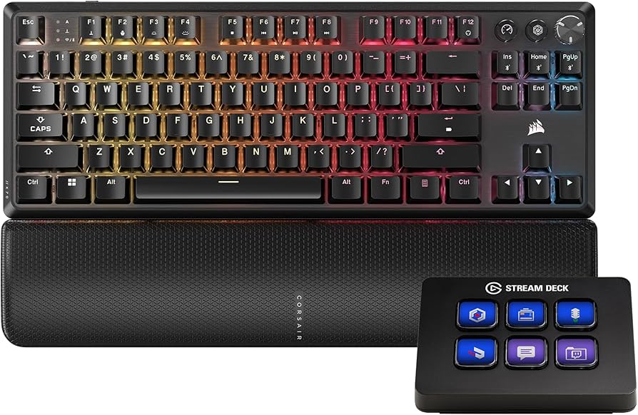 Amazon.com: Corsair K70 CORE TKL Wireless + Elgato Stream Deck