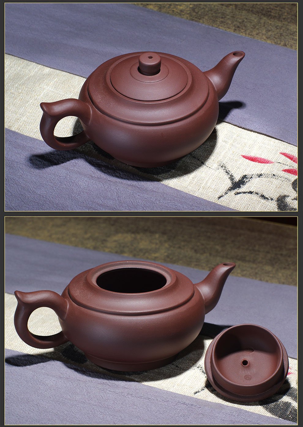 Amazon｜ティーポット 中国茶器 宜興紫砂急須 紫泥漢雲 (光素款)｜急須