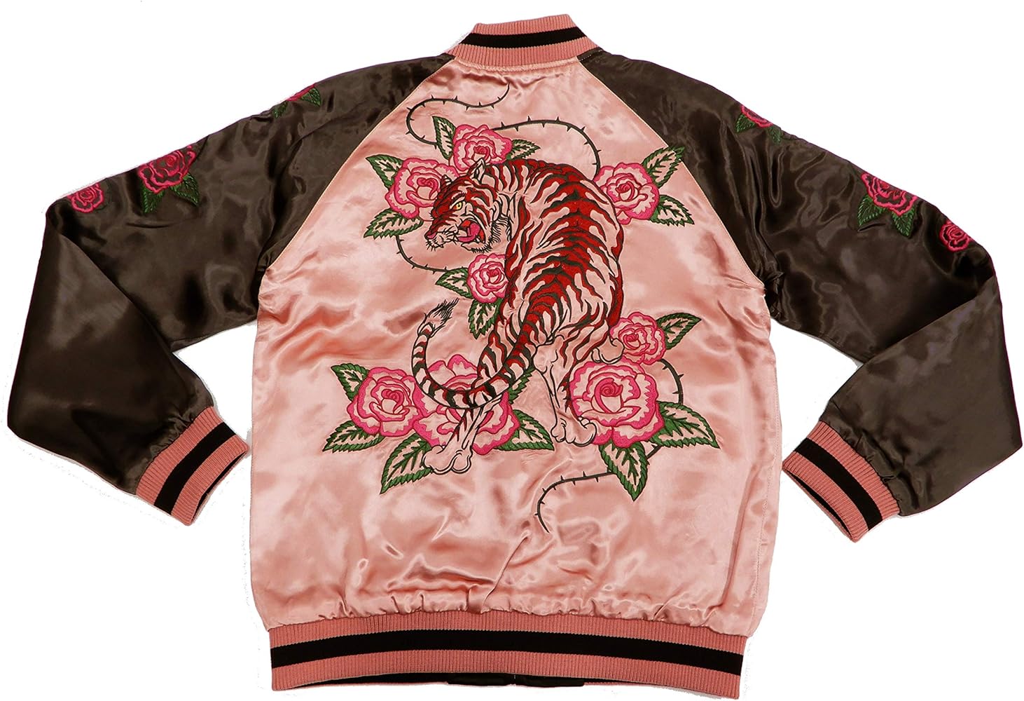 Amazon | [バックストリートクローラー] スカジャン BSJ-001 虎と薔薇