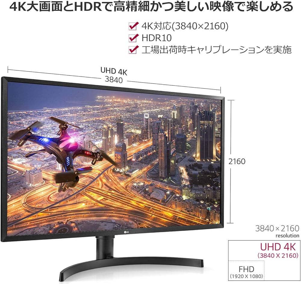 Amazon.co.jp: LG モニター ディスプレイ 32UK550-B 31.5インチ/4K
