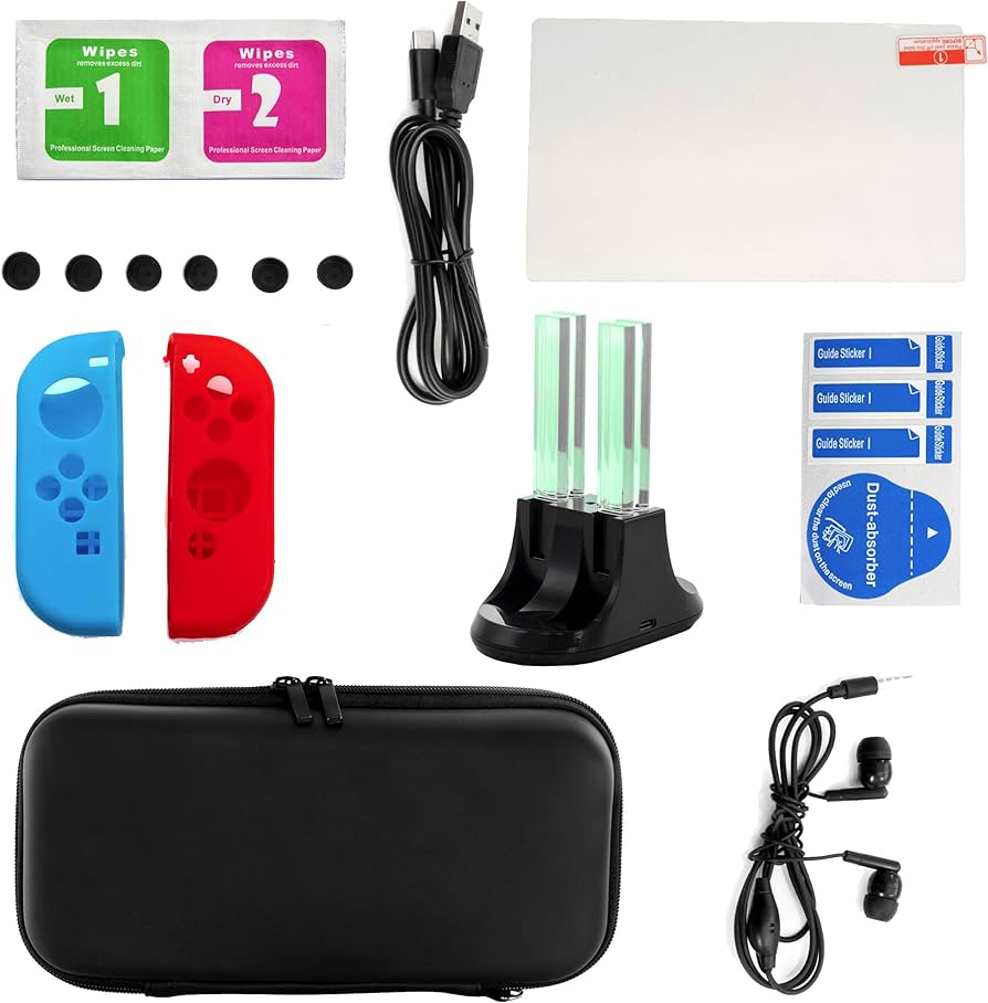 Amazon.com: Gamefitz 14 in 1 Accessories Kit for Nintendo Switch