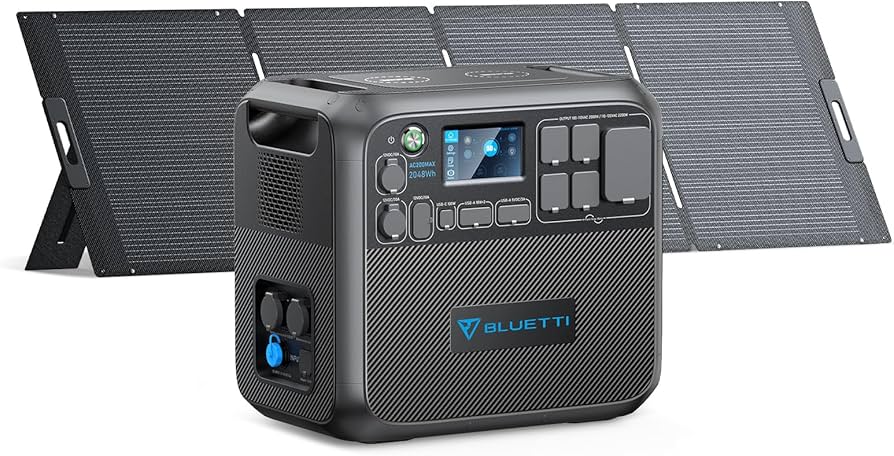 Amazon.co.jp: BLUETTI ポータブル電源 ソーラーパネルセット AC200MAX