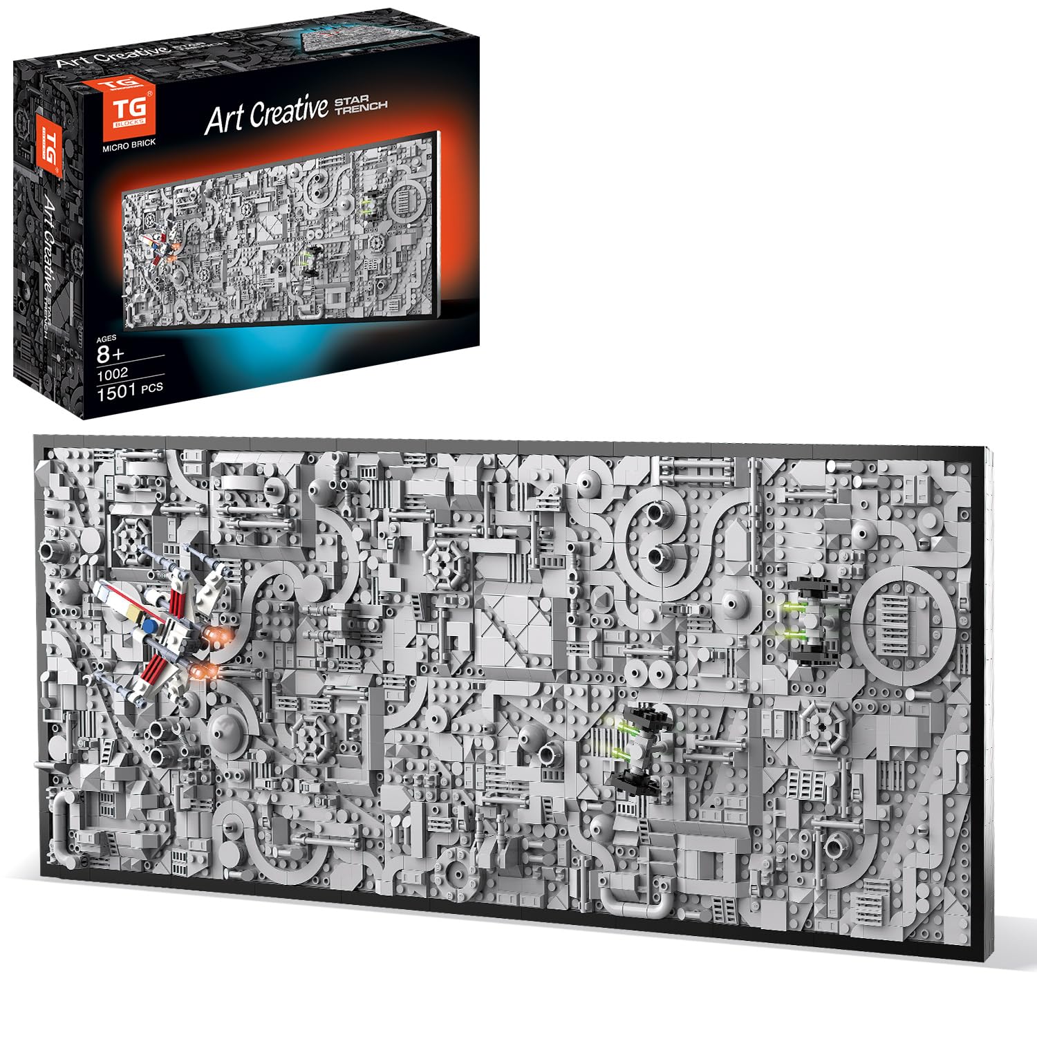 Amazon.com: TG BLOCKS Star Trench 3D Wars Run Wall Art Craft Kit