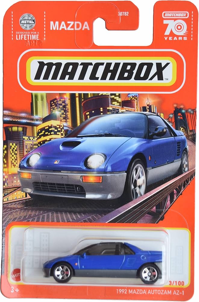Amazon.co.jp: Matchbox 1992 マツダ オートザム AZ-1 ブルー 3/100