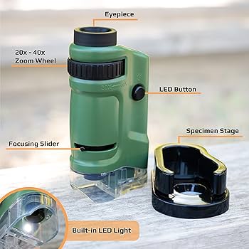 Amazon.com: Carson MicroBrite 20x-40x Zoom LED Lighted Pocket