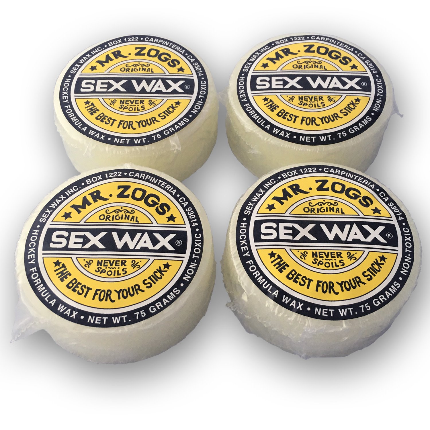 Amazon.com: Sex Wax Mr. Zog's Hockey Stick Wax (Coconut, 4-Pack