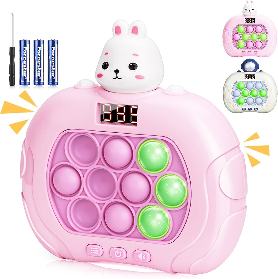 Amazon.co.jp: 【2024新版 スクリーン付】プッシュポップ ゲーム 光る