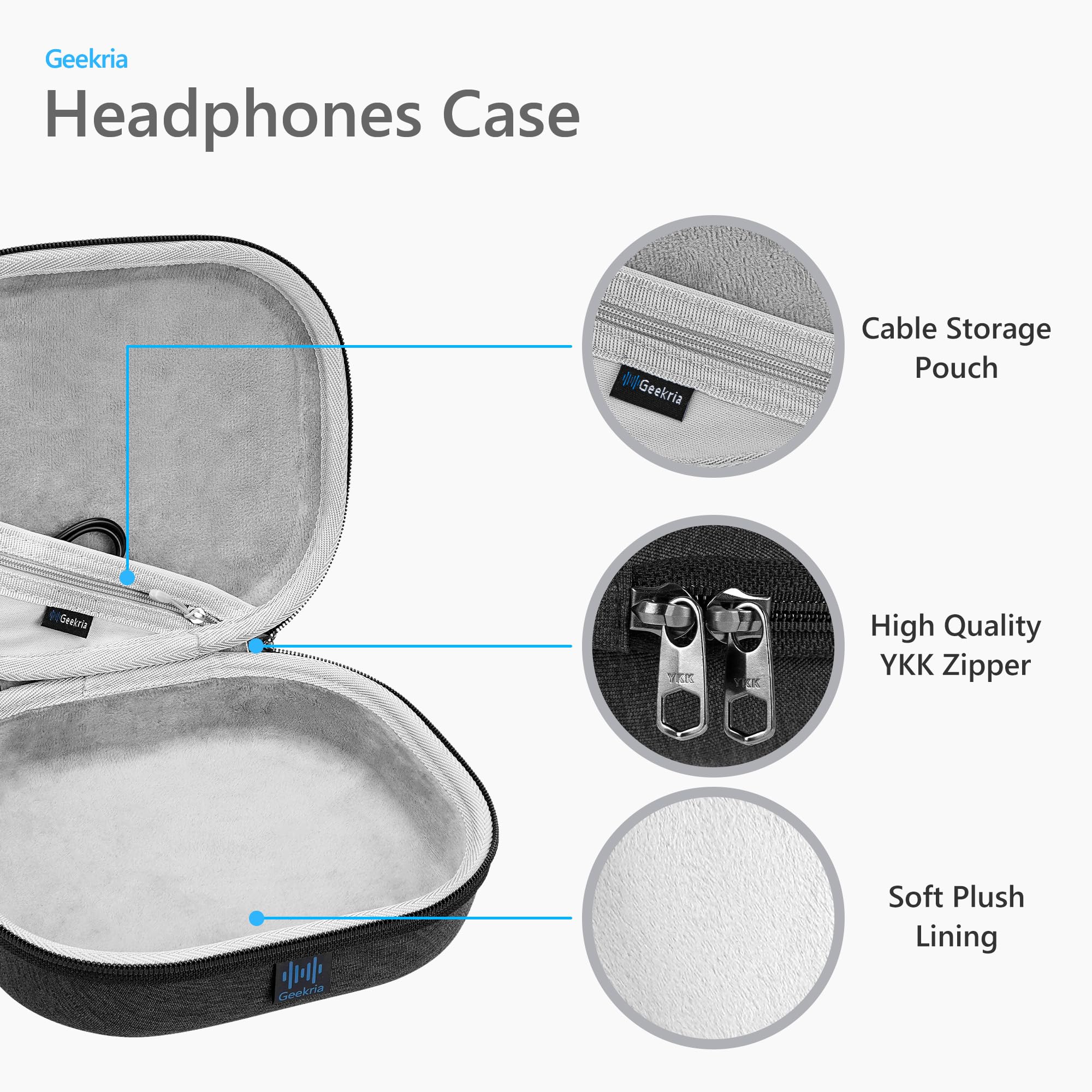 Amazon.co.jp: Geekria ケース Sheild ヘッドホンケース 互換性 ハード