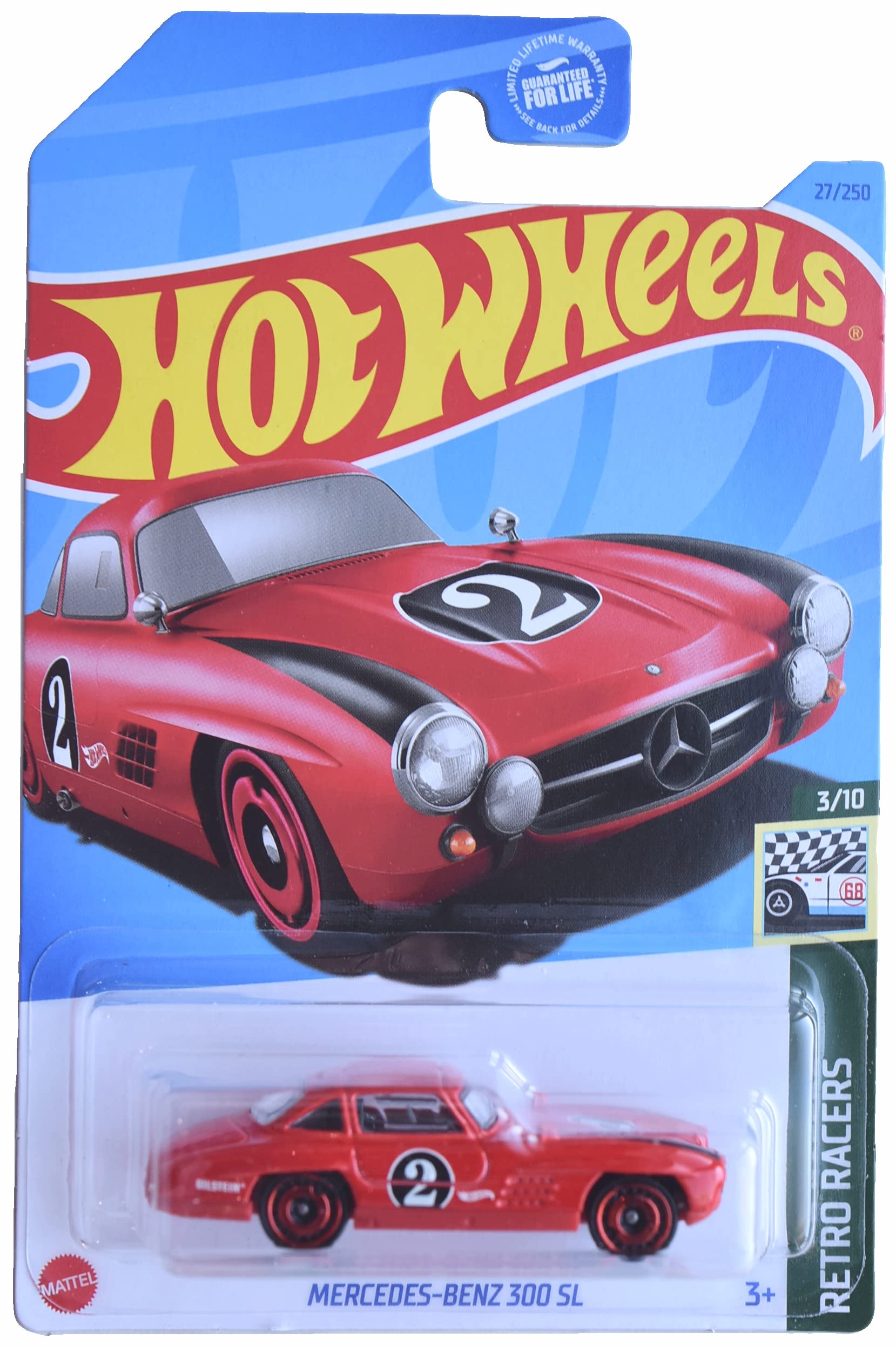 Amazon.com: Hot Wheels Mercedes Benz 300 SL, Retro Racers 3/10