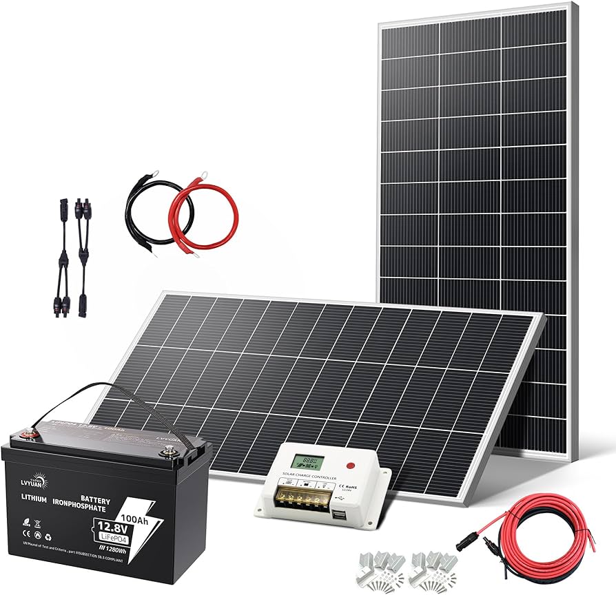 Amazon | リョクエン 400W ソーラーパネル セット 自作キット【蓄電