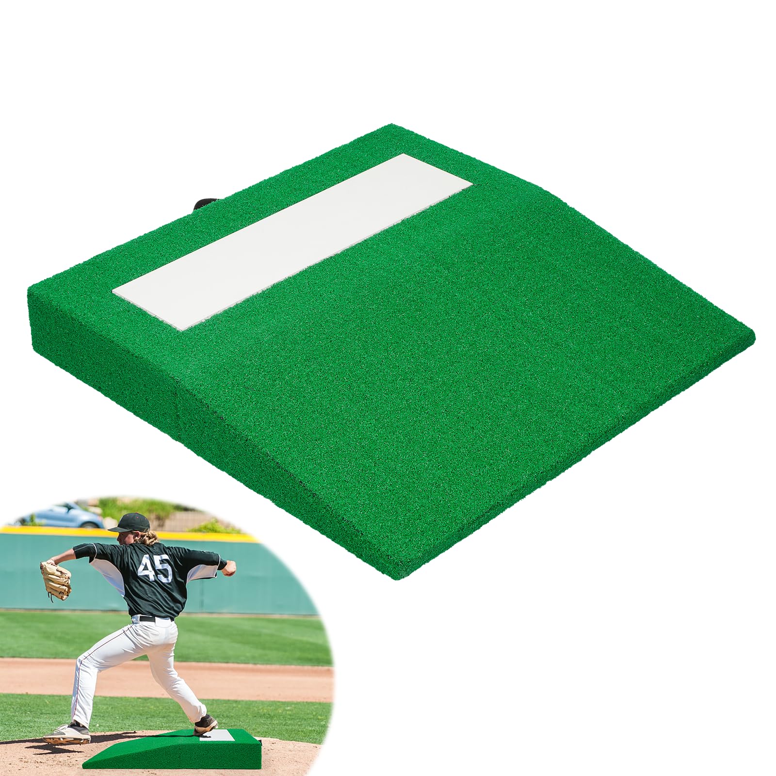 Amazon | ISXACFF ポータブルピッチングマウンド 規定ピッチングラバー