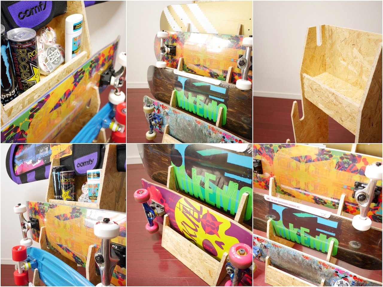 Amazon | スノーボード&スケートボード ディスプレイラック V3/sta