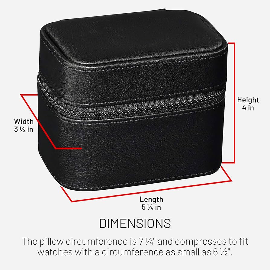Amazon.com: ROTHWELL 2 Watch Travel Case Storage Organizer for 2
