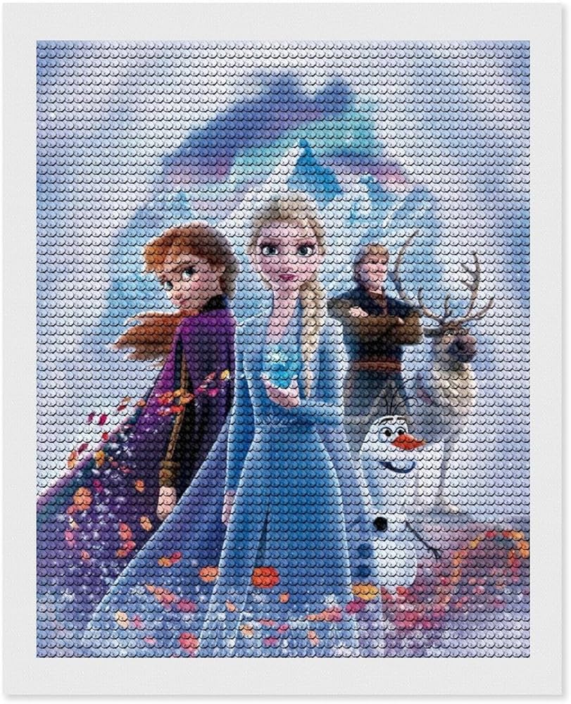 Amazon | ダイヤモンドアート アナと雪の女王 ダイヤモンド絵画 5D